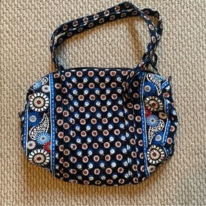 Large owl-themed Vera Bradley shoulder bag